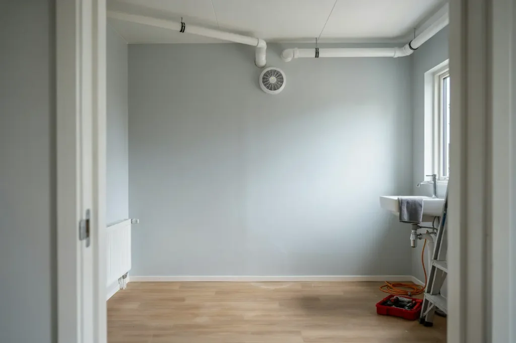 installation av ny fr nluftsfl kt och ventilationskanaler i stj rnhov